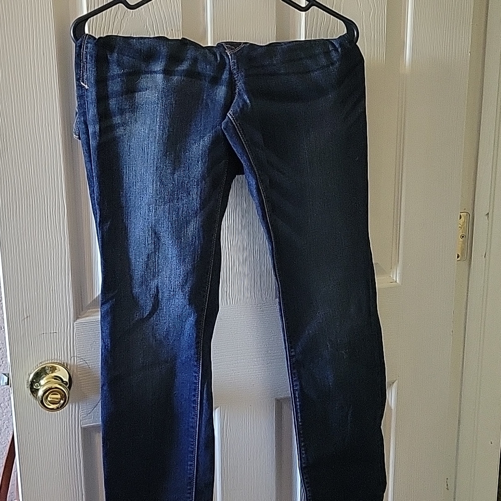Express Jeans- mid rise medium wash skinny jeans